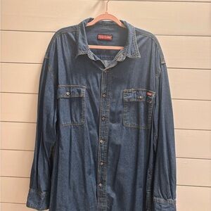 Craftsman Classic Denim Blue Button Down Shirt